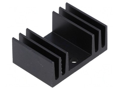 Radiator Extrudat TO220 Negru 20x29x11.5mm 15K/W foto