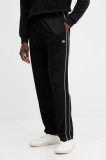 Lacoste pantaloni de trening culoarea verde, neted, XH1412