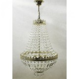 Lustra Cupola metal, auriu, 3 becuri, diametru 40 cm, 230 V