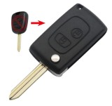 Carcasa Cheie Auto Transformatoare in Flip, cu 2 Butoane, Upgrade cu Lama SX9 pentru Citroen Saxo, Xsara, Picasso, Berlingo (1999-2008)