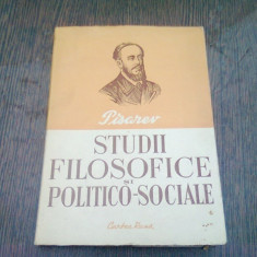 STUDII FILOSOFICE SI POLITICO-SOCIALE - PISAREV
