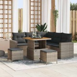 Cumpara ieftin Set de canapele pentru grădină 8 pcs Gri poliratan