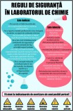 Sticker Reguli de siguranta in laboratorul de chimie - 60x90 cm