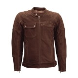 Geacă Moto din Piele Naturală Nubuck PES Urban Nubuck &ndash; Protecții Level 2, Mesadă de Iarnă Detașabilă, Ventilații Față-Spate, Clasă Abraziune AA