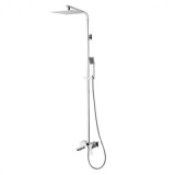 Cumpara ieftin Sistem de Dus cu Para si Pipa Fixa Inaltime Reglabila Lemark Unit LM4562C Crom