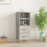 vidaXL Servantă, gri beton, 34,5x34x90 cm, lemn compozit