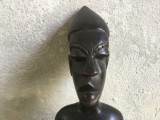 Statueta sculptura arta africana din lemn exotic / bust de barbat realizata manual model deosebit !