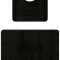 Set 2 covorase baie Ethnic, Negru, 60x100 cm, 50x60 cm - 60x100 cm