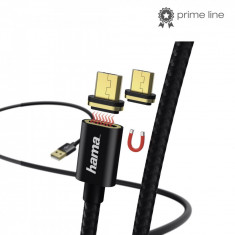 Cablu Magnetic Micro-USB,1m, negru foto