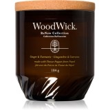 Woodwick Ginger &amp; Turmeric lum&acirc;nare parfumată cu fitil din lemn 184 g