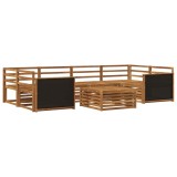 vidaXL Set de canapele de exterior 7 pcs natural Lemn Solid de Acacia 3383072