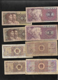 Set China 1 + 5 jiao 1980 (doua bancnote) VG-F-VF pret pe set