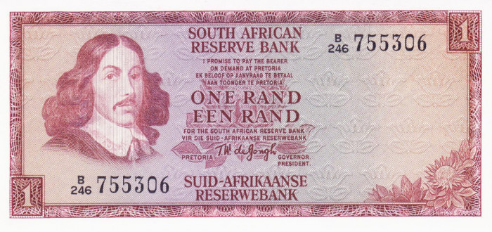 Bancnota Africa de sud 1 Rand (1973) - P115a UNC