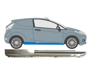 Prag metalic Ford Fiesta (Ja8), 09.2008-01.2013, 3 Usi, partea Dreapta, Aftermarket foto