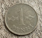 C50 - Moneda foarte veche - Finlanda - 1 penni - 1968