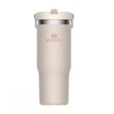 Cana Termoizolanta cu pai STANLEY The IceFlow Flip Straw Tumbler Rose Quartz 0.89L / 30oz
