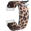 Curea textila elastica, compatibila Huawei Watch Fit 1, cu adaptor dedicat, Elastic Leopard