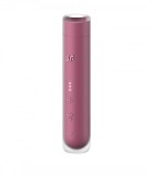 Vibrator First Kiss, 30 Programe Suctiune, USB, Burgundy, 14.5 cm