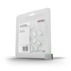 Set 10 bucati Port Blocker USB-C/Thunderbolt 3 Verde, Lindy L40438