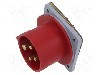 Conector alimentare AC, IEC 60309, IP44, 16A, 415V, 415V AC, 4 pini, AMPHENOL - 2CMA193346R1000