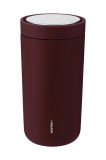 Stelton cana termica To Go Click 200 ml culoarea bordo