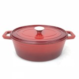 Cumpara ieftin Oala din fonta emailata cu capac,volum 3.4 litri, 320x240x(H)105 mm