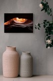 Tablou Canvas, "Lumină și umbre &icirc;n canion", Umbre, Lumină, Piatra, Texturi, Contururi, Curbe, Contrast, Mister, Natură, Forme, Straturi, Frumusețe, Ab