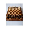 Set Sah Lemn 3 in 1: Sah, Table, Dame, 38x38cm, Piese Alun, Tabla Fag, Cutie Depozitare, Cadou, Joc Educativ