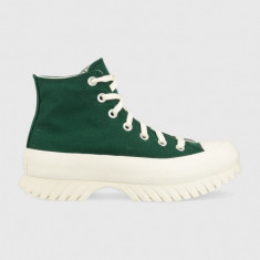 Converse tenisi Chuck Taylor All Star Lugged 2.0 femei, culoarea verde