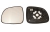 Geam oglinda exterioara cu suport fixare Chevrolet Captiva (Klac), 07.2011-2015, Stanga, incalzita; geam convex; cromat