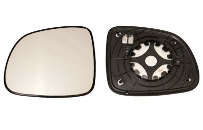 Geam oglinda exterioara cu suport fixare Chevrolet Captiva (Klac), 07.2011-2015, Stanga, incalzita; geam convex; cromat foto