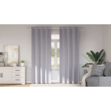 vidaXL Perdele cu perdele 2 pcs Gri metalic Poliester
