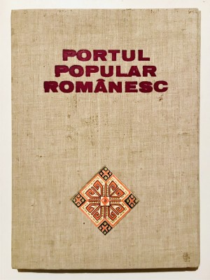 Port Portul Popular Romanesc, Alexandrina Enachescu Cantemir, album costume nationale 80 planse, Meridian, 1971, costum national,traditional,haine,ie foto