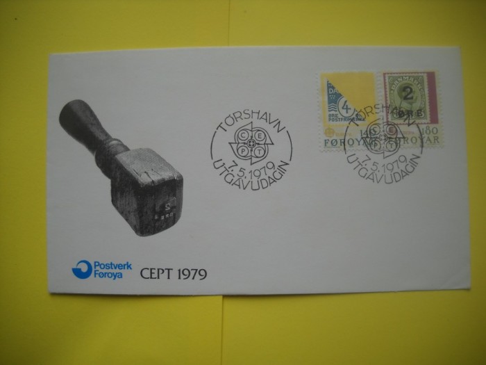 HOPCT PLIC FDC S NR 116 FOROYAR DANEMARCA -EUROPA CEPT 1979