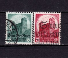✅ (S42) Germania Reich 1934 &quot;Ziua Partidului - Nurnberg &quot; serie completa Michel 546/547, stampilate