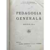 G. G. Antonescu - Pedagogia generala - 1936