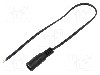 Cablu alimentare DC, cabluri, DC 5,5/2,5 soclu, negru, 0,25m, BQ CABLE - DC.CAB.6400.0020