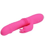 Dorothy - Vibrator iepuraș cu funcție &icirc;mpingere, roz, 19.7 cm, Orion