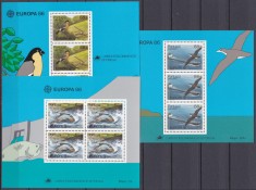 DB1 Portugalia 1986 Europa CEPT Pasari Pesti Fauna 3 MS MNH