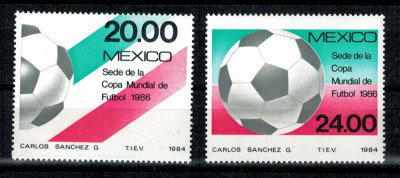 Mexic 1984 - Campionatul mondial de fotbal, serie neuzata foto