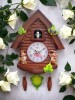 Ceas de perete cu cuc maro, 48 cm, mecanism Quartz, design traditional,Oem