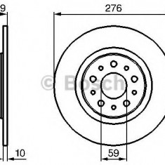 Disc frana ALFA ROMEO 147 (937) (2000 - 2010) BOSCH 0 986 479 120