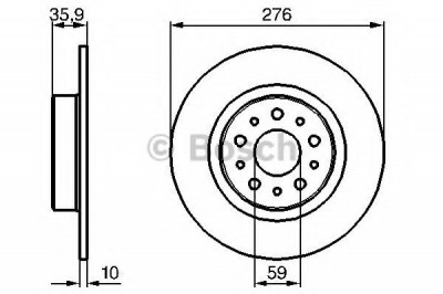 Disc frana ALFA ROMEO 156 Sportwagon (932) (2000 - 2006) BOSCH 0 986 479 120 foto