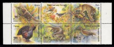 A10 S1 9 - Timbre foarte vechi - Rusia - fauna - bloc - 1997