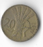 Moneda 20 haleru 1929 - Cehoslovacia