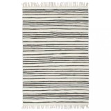 Cumpara ieftin Covor Chindi țesut manual, antracit și alb, 160x230 cm, bumbac
