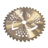 Disc taietor trimmer motocoasa cu 40 dinti intariti cu vidia cu aripioare 255mm x 25.4mm MC0049.7