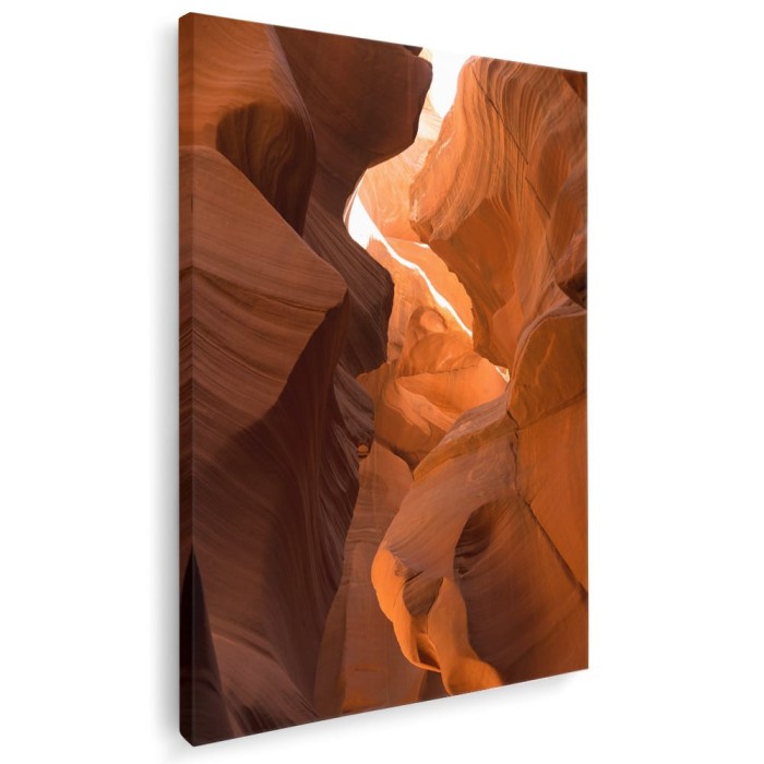 Tablou Canionul Antilopei, Arizona, USA, portocaliu 1341 Tablou canvas pe panza CU RAMA 50x70 cm