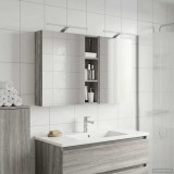 vidaXL Set dulap baie cu raft 3 pcs 120 x 14,5 x 70 cm Lemn compozit 3403757