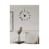 Cumpara ieftin Ceas de perete 3D - Oglinda Negru 35x35 cm